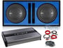 2) Polk Audio MM 1242 DVC 12&rdquo; 2520w Subwoofers+Vented Box+Mono Amplifier+Amp Kit thumbnail image