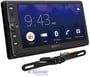 Sony XAV-AX100 Carplay / Android Auto + License Plate Mount Rearview Camera thumbnail image