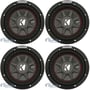 Kicker CompRT 10 Inch 800 Watt Max Dual 2 Ohm Slim Car Subwoofer (4 Pack) thumbnail image