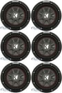 Kicker CompRT Single 10 Inch 800 Watt Max Dual 2 Ohm Slim Car Subwoofer (6 Pack) thumbnail image