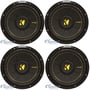 Kicker 12 Inch CompC 1200 Watt 4 Ohm Single Voice Coil SVC Subwoofer (4 Pack) thumbnail image