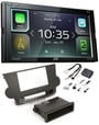 JVC KW-M740BT Double Din Car Media Player Install Kit Apple CarPlay Android Auto thumbnail image