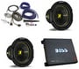 Boss R6002 Amplifier + (2) Kicker 8