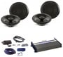 Hifonics BXX1200.4 Amplifier + (4) Rockford Fosgate 6.5