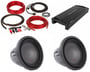 Power Acoustik RZ4-3000D Amplifier + (2) Alpine 12