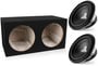 (2) JL Audio 12W0v3-4 with Sealed Dual Enclosure thumbnail image