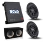 (2)Rockford R2SD2-10 + Boss R3002 + Dual 10