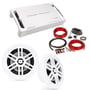 Power Acoustik MSA4‐1300D w/ Belva BMRBGWH Speakers and Amp Kit thumbnail image