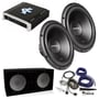 (2) Rockford Fosgate Prime R2D4-10 + Ported Sub Box + Amplifier + Amp Kit(Blue) thumbnail image