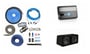 Kicker 48DCWR122 + NVX BDA7501 Amplifier + 4 Gauge Amp Wiring Kit thumbnail image
