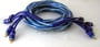 Audiobahn CP154 15' 4-Channel Pro Series RCA Cables (Blue) thumbnail image
