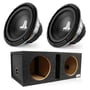 (2) JL Audio 10W0v3-4 with Ported Dual Enclosure thumbnail image