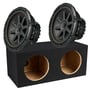 (2)Kicker CompVR CVR102 (43CVR102) + NVX Sealed Dual 10