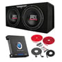 MTX Terminator TNE212DV 1000w RMS Dual 12&rdquo; Subs+Vented Subwoofer Box+Amp+Wires thumbnail image