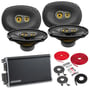 Kicker CSC6934 (46CSC6934) + CXA360.4 Amp with Installation Kit thumbnail image