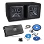 Kicker DL7S122 (44DL7S122), NVX NDA12001 Amp and XKIT42 Amp Kit thumbnail image