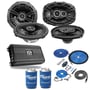 2 Pairs Kicker Speakers (DSC650, DSC6930) + NVX NDA6004 w/ Free Amp Install Kit thumbnail image