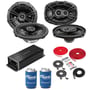 Kicker Speakers (DSC6504, DSC69304) + KEY200.4 Amp w/ Free Amp Install Kit thumbnail image