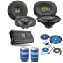 2 Pairs Kicker Speakers (CSC65, CSC693) + NVX NDA6004 w/ Free Amp Install Kit thumbnail image