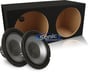 2000W Massive Audio Rebel 15 Subwoofers + Enclosure Bass Package thumbnail image