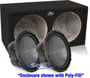 2400W Kenwood KFC-W3012 Subwoofers + Enclosure Bass Package thumbnail image