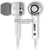 Coby CVE91WHT (CV-E91WHT) White Noise Isolating Stereo Earphones With Volume Control thumbnail image