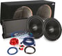 1000W Rockford Fosgate Subwoofers + Kicker Complete Bass Bundle thumbnail image