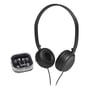 Coby CV140BLK Black Jammerz DJ Style Headphone and Earbud Combo thumbnail image