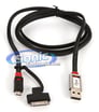 Monster Mobile Adapt2 (MBL AI USB HSMI-1M WW) Micro USB & 30-Pin to USB Cable - 3.28 Feet Image 1