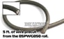 PRECUT 5 ft. - Kicker 0/1 AWG Gunmetal Gray Power/Ground Wire from 05PWG050 Roll Image 1