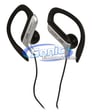 JVC HAEB75S (HA-EB75-S) Splash-Proof Sports-Clip In-Ear Headphones - Silver Image 1