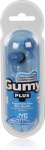 JVC HAFX5A (HA-FX5-A) Gummy-Plus In-Ear Headphones - Blue Image 2