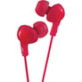 JVC HAFX5R (HA-FX5-R) Gummy-Plus In-Ear Headphones - Red Image 1