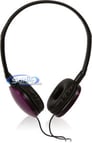 JVC HAS160V (HA-S160V) FLATS On-Ear Headphones - Violet Image 1