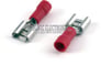 Female Quick Disconnect RED Connectors .250" 22-18G (100 Pack) Image 1