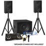 Numark MixDeck Quad Pro DJ Package with FREE Cables and Stands Image 1