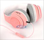 Fanny Wang FW-2003-PNK-WHI Bass Boost Headphones Image 2