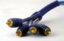 Audiobahn CP154 15' 4-Channel Pro Series RCA Cables (Blue) Image 2