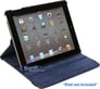 Limitless Creations D3BL Black w/Blue Accents PivoTablet Padded PU Leather 360&deg; Swivel Case for new iPad and iPad 2 Image 5