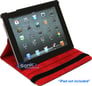 Limitless Creations D3RD Black w/Red Accents PivoTablet Padded PU Leather 360&deg; Swivel Case for new iPad and iPad 2 Image 5