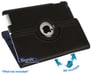 Limitless Creations D3BL Black w/Blue Accents PivoTablet Padded PU Leather 360&deg; Swivel Case for new iPad and iPad 2 Image 4