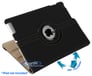 Limitless Creations D5BK Black w/Beige Accents PivoTablet Padded Denim 360&deg; Swivel Case for new iPad and iPad 2 Image 4