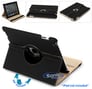 Limitless Creations D5BK Black w/Beige Accents PivoTablet Padded Denim 360&deg; Swivel Case for new iPad and iPad 2 Image 1