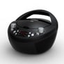 Coby CXCD251BLK (CX-CD251BLK) Portable AM/FM Radio CD Player - Black Image 1