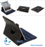 Limitless Creations D3BL Black w/Blue Accents PivoTablet Padded PU Leather 360&deg; Swivel Case for new iPad and iPad 2 Image 1