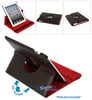 Limitless Creations D3RD Black w/Red Accents PivoTablet Padded PU Leather 360&deg; Swivel Case for new iPad and iPad 2 Image 1