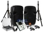Audio Technica AT-LP60 w/ Numark M101USB Party DJ Package with FREE Cables & Stands Image 1