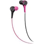 Maxell (190344) WTPNK/BLK Wild Things Flip Earbud Headphones - Pink & Black Zebra Image 1