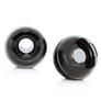 Coby CSMP16BLK (CS-MP16BLK) Portable Mini Stereo Speakers - Black Image 1