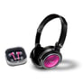 Coby CV215PNK (Pink) Jammerz In-Ear/Ear-Bud & On-Ear Headphone 2-In-1 Combo Image 1